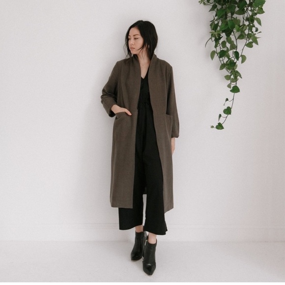 7115 by Szeki Signature Open Fall Coat in Laurel- Excellent Condition EUC- NWOT - Picture 2 of 8